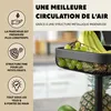 eluno : étagère à fruits angulaire à deux niveaux / Voir les images du produit 6