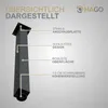 HAGO24 Tischbeine Set 4 Stück Möbelfuß Stahl Schwarz 8x8cm Produktbild-Vorschau 7