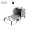 Schrankbett 90x200 cm,Kinderbett(Grau)Wandbett mit Produktbild-Vorschau 6