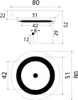 Siebkörbchen 50777 manuell Ø 80 mm für systemceram Spülen / Produktbild-Vorschau 2