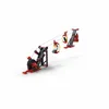 A model of a ski lift with two cabins and a person in one of them, set against a white background. Voir les images du produit