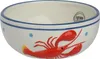 Schale Keramik 15x6cm mit Hummer Motiv Weiß Rot Blau Produktbild-Vorschau 1