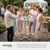 tectake® Aluminium-Bistrotisch Viktor wetterfest, klappbar Produktbild-Vorschau 7