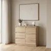 Komoda 80 cm Aga sonoma matowa z szufladami pojemna Podgląd zdjęcia produktu 2