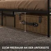 HOMCOM Bett 160x200 cm Bettrahmen mit Lattenrost aus Stahl Produktbild-Vorschau 4