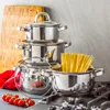 SET DE CUISSONS 8 pcs Set de casseroles à induction en Voir les images du produit 2