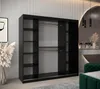 Šatní skříň KATIE 2 - 200 cm, černá / černá Náhled obrázku produktu 3