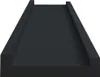 A black, rectangular object with raised edges, resembling a picture frame or a tray, shown from a diagonal angle against a white background. Voir les images du produit