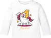 Langarmshirt mit Namen Zahl Geburtstagsshirt Geschenk 1. Produktbild-Vorschau 1