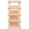 Portabottiglie per 20 bottiglie 46,5x23x46,5 cm in legno di Anteprima dell’immagine prodotto 4