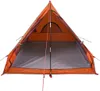 vidaXL Campingzelt A-Form 2 Personen Grau Wasserdicht Produktbild-Vorschau 4