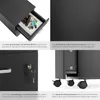 tectake® Rollcontainer Vagur mit 2 Schubladen für Dokumente Produktbild-Vorschau 4