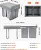 VEVOR cestino estraibile per mobili da cucina (20 L x 2) Anteprima dell’immagine prodotto 7