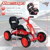 Gokart dla dzieci COSTWAY, samochód na pedały z regulowanym Podgląd zdjęcia produktu 3