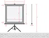 1:1 reflecta CrystalLine Beamer Stativleinwand 125 x 125 Produktbild-Vorschau 3