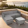 tectake® Rattan Lounge Lignano für 3 bis 4 Personen Produktbild-Vorschau 7