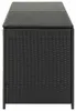 vidaXL Gartenbox Poly Rattan 200x50x60 cm Schwarz Produktbild-Vorschau 4