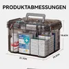 Medizinbox, Arzneimittel Box,Hausapotheke mit 2 Produktbild-Vorschau 3