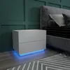 Mondeer Table de nuit LED Table de nuit avec 2 tiroirs et 1 Voir les images du produit 14