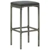 set bar da giardino 5 pezzi con cuscini in poly rattan Anteprima dell’immagine prodotto 4