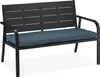 Panchina da giardino Relaxdays con cuscini di seduta, Anteprima dell’immagine prodotto 1