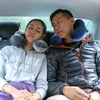 Aufblasbares Reisekissen - 100% weicher Samt Nackenstütze Produktbild-Vorschau 5