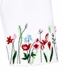 BONDI Capri Leggings "Blumenwiese" Stickerei 86627 | Weiß - Produktbild-Vorschau 6