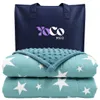 YoCo Med Kinder-Gewichtsdecke/Therapiedecke 150×100 cm 3,2 kg Grüne Sterne Produktbild-Vorschau