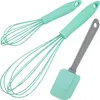 A set of kitchen utensils, including two whisks and a spatula, arranged on a white background. Anteprima dell’immagine prodotto