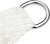 A close-up view of a white sail shade corner with a D-ring attachment. Anteprima dell’immagine prodotto