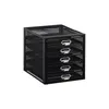zásuvkový box relaxdays čierny 10024816_46, DIN A4 s 5 Náhľad obrázku produktu 10