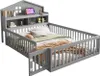 Zubaliya Massivholz Kinderbett - 140x200 cm Grau - Produktbild-Vorschau 9