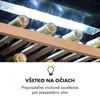 Klarstein vinotéka, 2 zóny, 132L, vstavaná, slim, sklenené Náhľad obrázku produktu 6