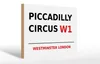 Holzschild London 30x20cm Westminster Piccadilly Circus W1 Produktbild-Vorschau 1