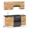 ULWEHOME | Küchenzeile 180 cm Eiche Wotan, Küchenmöbel-Set Produktbild-Vorschau 2