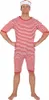 Historischer Badeanzug Kostüm rot-weiß geringelt 20er Jahre Schwimmer für Herren Gr. M-XXL Fasching Karneval Beachparty Mottoparty Produktbild-Vorschau