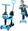Asato Kinderscooter 5-in-1 mit LED-Rädern, Sitz und Produktbild-Vorschau 9