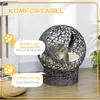 PawHut Katzenkorb, Katzenhöhle mit Kissen, Katzenhütte aus Produktbild-Vorschau 4