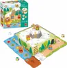 A board game with bear figurines and a mountain-themed game board, along with its packaging. Voir les images du produit
