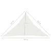vidaXL Sonnensegel 160 g/m² Weiß 3,5x3,5x4,9 m HDPE Produktbild-Vorschau 13