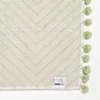 HOMESCAPES Badteppich grün mit Zickzack-Muster - Badematte Produktbild-Vorschau 5