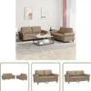 The Living Store 2-tlg. Sofagarnitur mit Kissen Produktbild-Vorschau 1