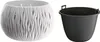 kvetináč 14,4cm BOWL SANDY DSK150-S449 biely plastový Náhľad obrázku produktu 1
