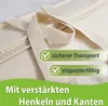 2 Stück Aufbewahrungstasche Baumwolle Tragetasche für Produktbild-Vorschau 3