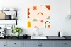 MuchoWow® Poster Design - Formen - Farben 75x75 cm - Wand Produktbild-Vorschau 3