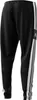 A back view of black Adidas training pants with white stripes. Anteprima dell’immagine prodotto