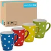 Kaffeetassen 36er Set einfarbig gepunktet Punkte Design Produktbild-Vorschau 1
