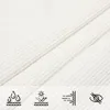 A close-up of white fabric with icons indicating features. Produktbild-Vorschau