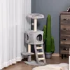 Kattenmeubel met rustplaats en krabpaal, model D30-349, met Productafbeelding-voorbeeld 6