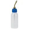 A clear product shot of an oiler bottle with a blue cap and a brass nozzle, set against a plain white background. Voir les images du produit